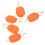 5 pezzi Stopper per lenza da baitcasting arancione 5 g 5