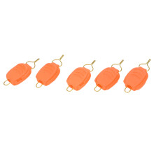 5 piezas de tope de línea naranja ABS+alambre de acero 5 g