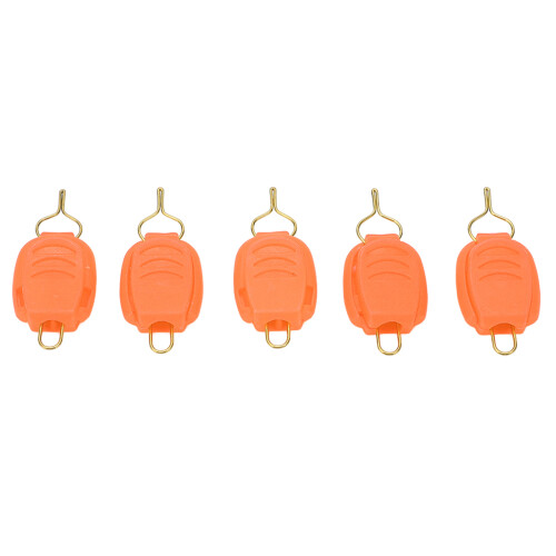 5 pezzi Stopper per lenza da baitcasting arancione 5 g 1