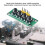 Módulo de teclado de 4 pines: 4 botones independientes, PCB 6