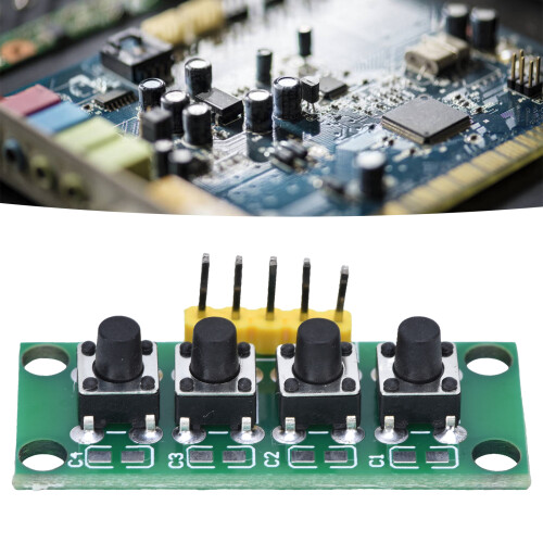 Módulo de teclado de 4 pines: 4 botones independientes, PCB