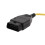Cable de codificación OBD2 amarillo F1/F3/F5/F7/X3 250 cm 7