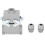 HDC-HE-010-4-PG16 16A 500V Aluminio rectangular 2