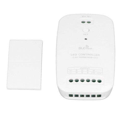 Controlador LED DC 9V-24V Bluetooth Mesh RGB CCT 2 en 1