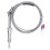 WRNT sonda roscada tipo K sensor de temperatura 0-800C 2000mm 2