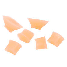 Tappetini in silicone per la riparazione del flauto, confezione da 6 pezzi, giallo chiaro, tasti silenziati per cura & manutenzione