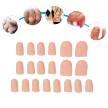 Protezione per dita dei piedi in silicone 10 paia (2 grandi 8 piccoli)