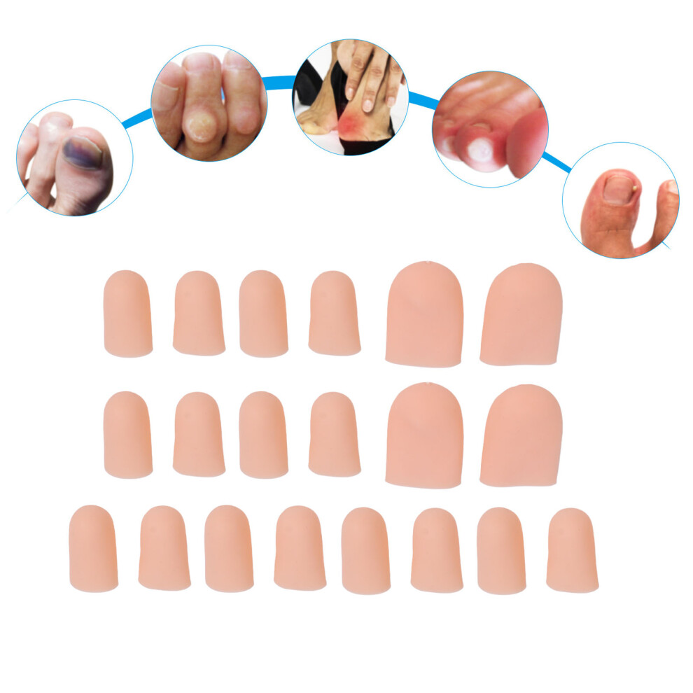 10 Pairs Toe Protector Men Women Silicone Pain Relief Toe Cap for Corns Callus Blisters Toenails Loss