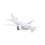 Aeroplano giocattolo 777 in lega Pull-Back bianco 30mAh 6