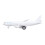 Aeroplano giocattolo 777 in lega Pull-Back bianco 30mAh 10