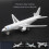 Aeroplano giocattolo 777 in lega Pull-Back bianco 30mAh 9