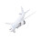 Aeroplano giocattolo 777 in lega Pull-Back bianco 30mAh 16
