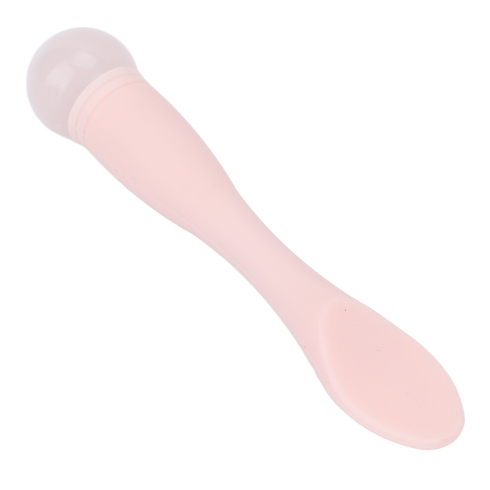 Cream Jadestone Eye Massage Wand Stick Professional Silicone Face Eye Applicator Spatula For Skin Care