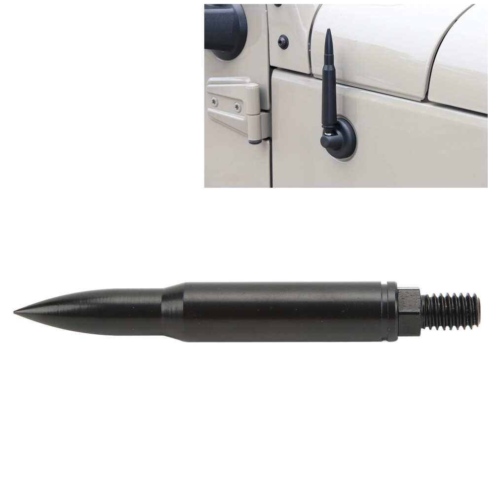 Car Side Antenna Billet Aluminum Anodized Replacement For Jeep Wrangler Tj Jk Jl Black 5091321690013