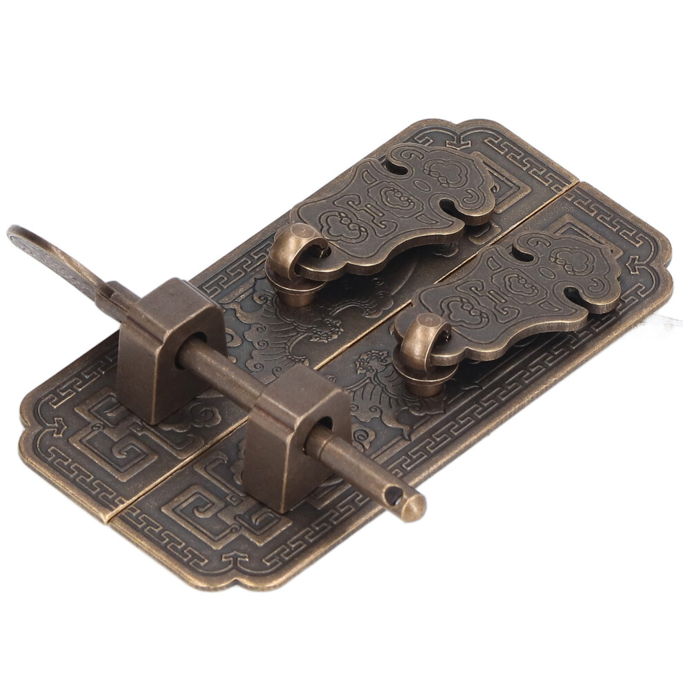 Cabinet Faceplate Brass Material Bronze Auspicious Bat Pattern Retro Chinese Cabinet Handles For Wardrobes 7891321690260