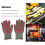 Guantes de aramida silicona algodón 30cm 500 térmicos 12