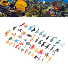 Conjunto de 50 piezas de figuras de animales marinos - Juguetes de plástico 4-6