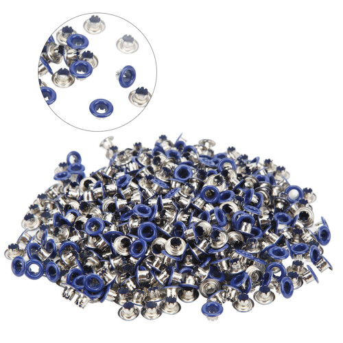 500 pezzi di occhielli - Blu scuro, 4,5x9x5 mm 2
