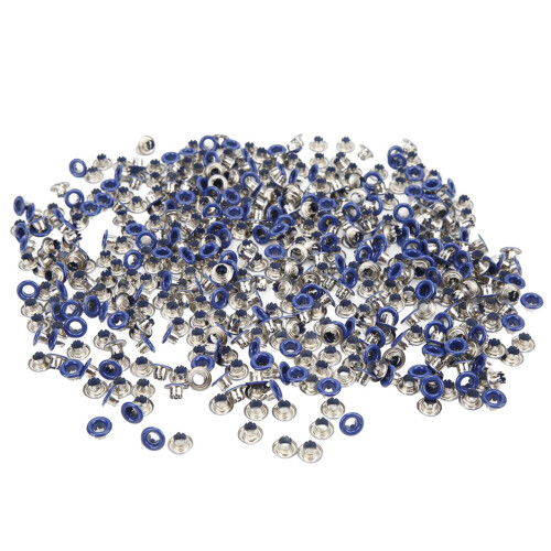 500 pezzi di occhielli - Blu scuro, 4,5x9x5 mm