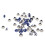 500 pezzi di occhielli - Blu scuro, 4,5x9x5 mm 14