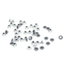 Ojal metálico 500 piezas 4.5x9x5 mm Hierro gris