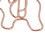 20 pièces de clips en forme d'éléphant en or rose 3.5x3.3cm 9