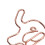 20 pièces de clips en forme d'éléphant en or rose 3.5x3.3cm 4
