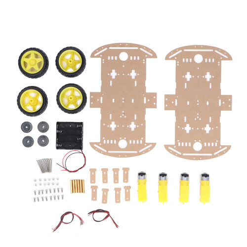 Smart Car Chassis Driving Wheel Motor Screw Nut Accessory Set Kit for DIY Replacement 1