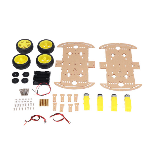 Smart Car Chassis Driving Wheel Motor Screw Nut Accessory Set Kit for DIY Replacement