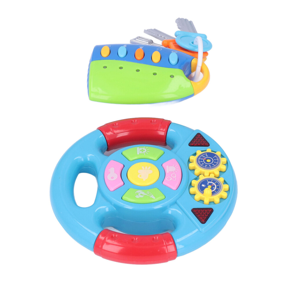 Lifelike Driving Imitation Toy Simulation Steering Wheel Educational Toy With Sound Light