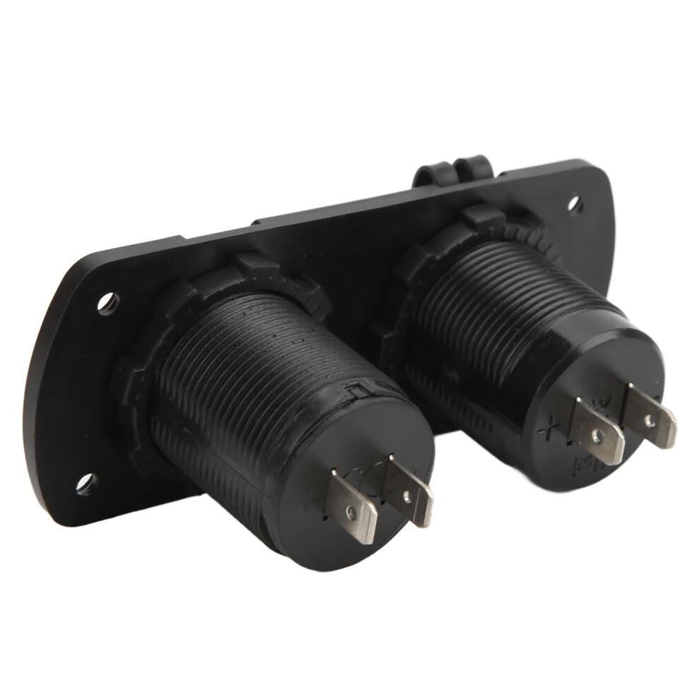 Fast Car Charger Voltage Gauge Dual Usb 12Â24V Waterproof 2.1A Output Universal For Motorcycles Boats 8171321691689