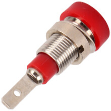J.40004 10 piezas toma banana de panel de 2 mm rojo 10 A