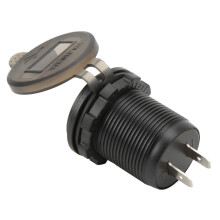 Chargeur USB de voiture QCPD 2,1 A 12-24 V noir étanche