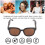 Gafas Bluetooth marrones inteligentes 140mAh talla única 5