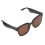 Gafas Bluetooth marrones inteligentes 140mAh talla única 16