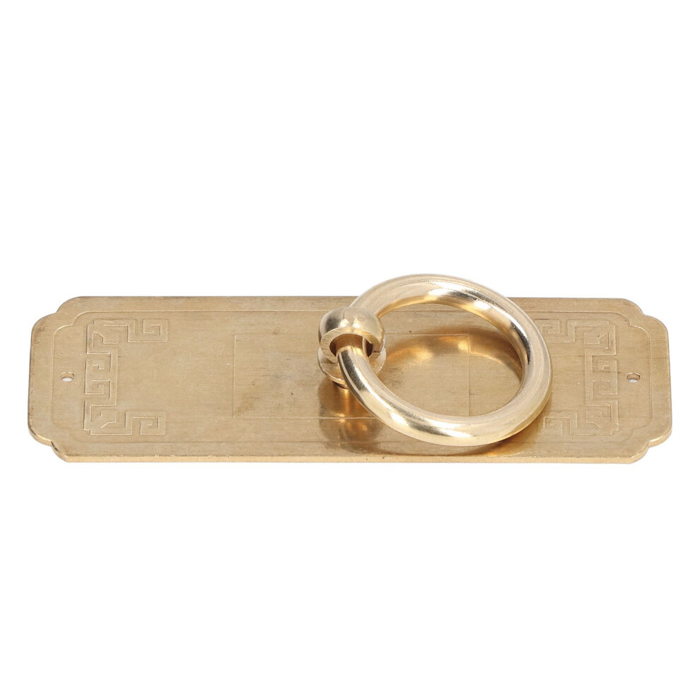 Cabinet Door Handle Chinese Furniture Antique Pattern Pure Copper Cabinet Doors Window Retro Handlelength 10Cm 8761321690203