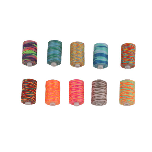 10 piezas de hilo para bordar 402, 6x3,3 cm, variegado 2