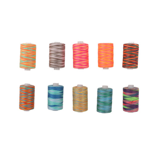 10 piezas de hilo para bordar 402, 6x3,3 cm, variegado 1