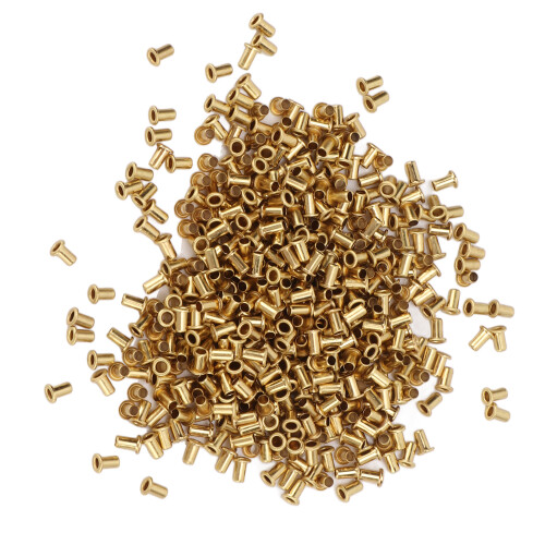 Rivetto cavo in ottone, 500 pezzi, 1,7  3,5  2,8 mm