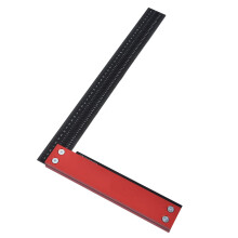 Règle en aluminium en forme de L de 12 po, précision de 1/32 po