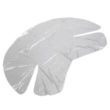 Masque jetable pour le cou 100 pièces plastique transparent taille unique