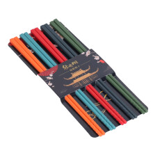 24cm 5 Color Chopsticks Set Silicone Stainless Steel Chopsticks Reusable Anti Slip Kitchen Tableware