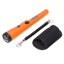 Detector de metales 360 Modelo 6F22, 9V, 23 cm, naranja