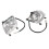 Paire de phares avant ATV 12V, Gauche+Droite, ABS+PC 4