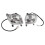 Paire de phares avant ATV 12V, Gauche+Droite, ABS+PC 10