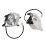 Paire de phares avant ATV 12V, Gauche+Droite, ABS+PC 14