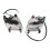 Paire de phares avant ATV 12V, Gauche+Droite, ABS+PC 12