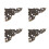 20Pcs Corner Protector Zinc Alloy Classical Retro Elegance Exquisite Comfortable Corner Cabinet Protection 14