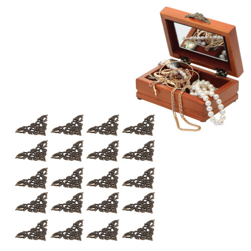 20Pcs Corner Protector Zinc Alloy Classical Retro Elegance Exquisite Comfortable Corner Cabinet Protection