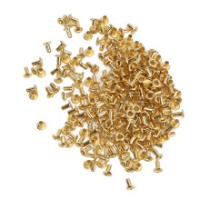 500 Pcs Hollow Rivets DIY Through Hole Brass Decorative Hollow Rivets Copper Air Eye Buckles4.8x2.3x5.5mm